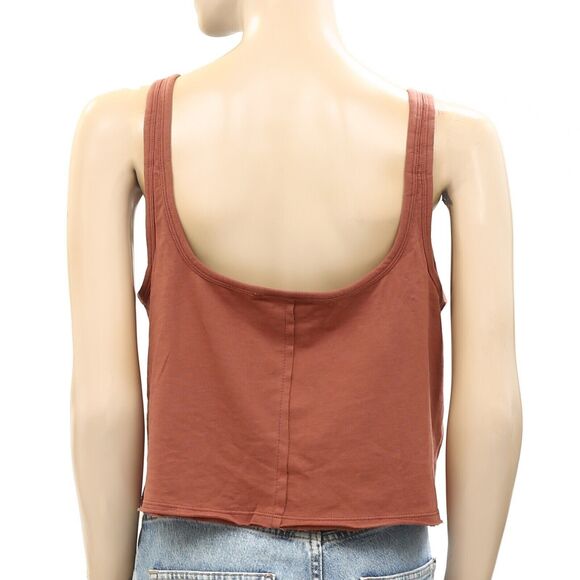 Out From Under UO Ryder Notch Neck Tank Blouse Top Sleeveless Cotton M 257811 - Picture 8 of 8